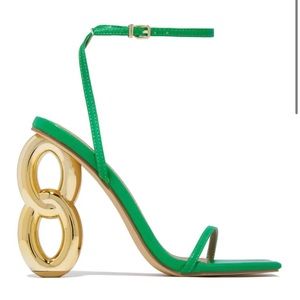 Green & Gold Heels